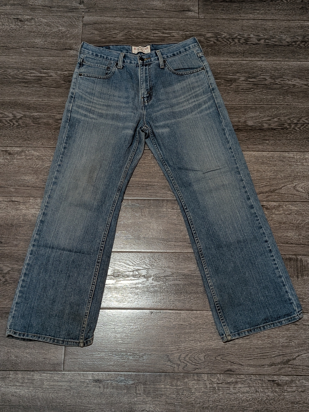 Signature by Levi Strauss Men's Jeans Low Loose Bootcut Blue 100% Cotton 30x29